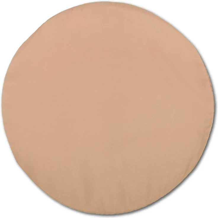 Kissenhülle Dekokissen Kissenbezug Microfaser - viele Größen und Farben Hellbraun Ø 30 cm – Bild 1