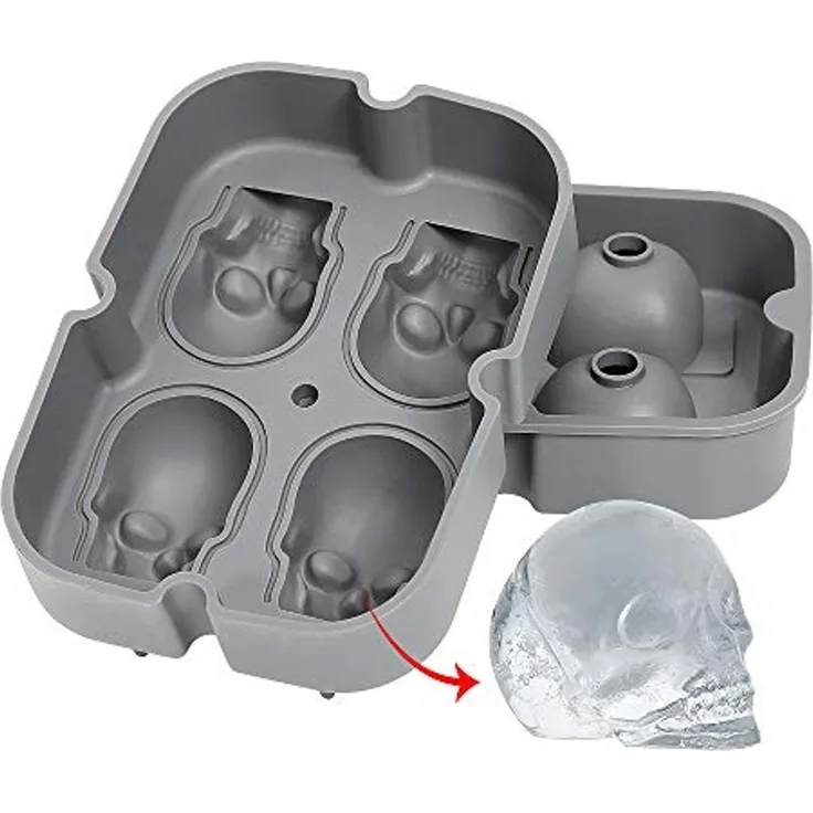 Cilio - Silikon Eiswürfelform CRANIO Schädel Totenkopf 150858