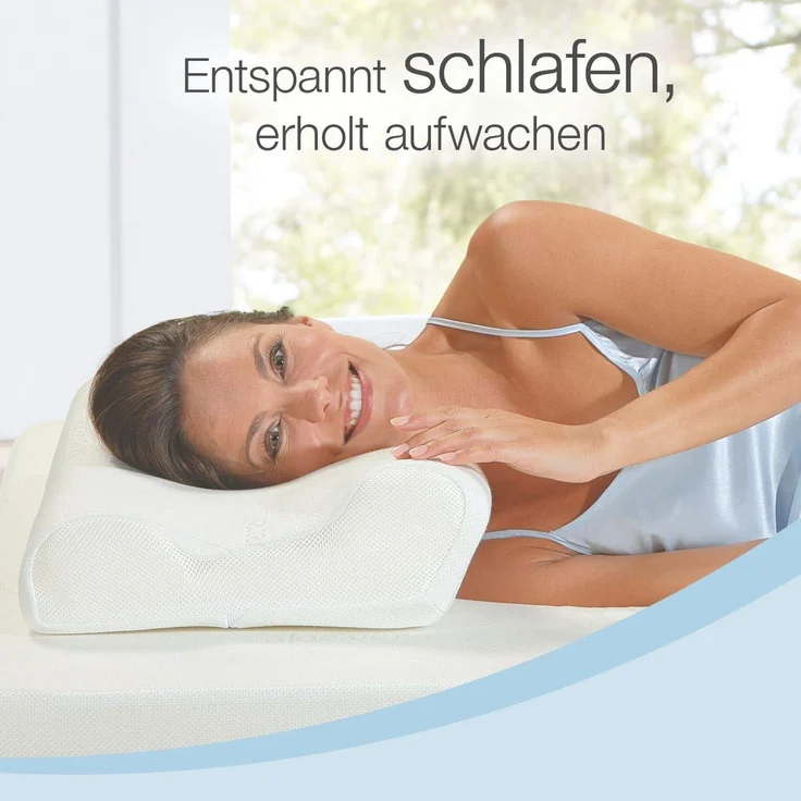 Bestschlaf Seitenschläferkissen mit Aloe Vera 3D Bezug, 1-tlg, Hausstauballergiker geeignet – Bild 2