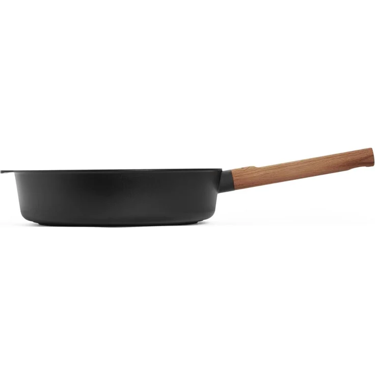 Woll Eco Logic Hochrandpfanne 28 cm Ø 7 cm hoch fester Holzstiel – Bild 2