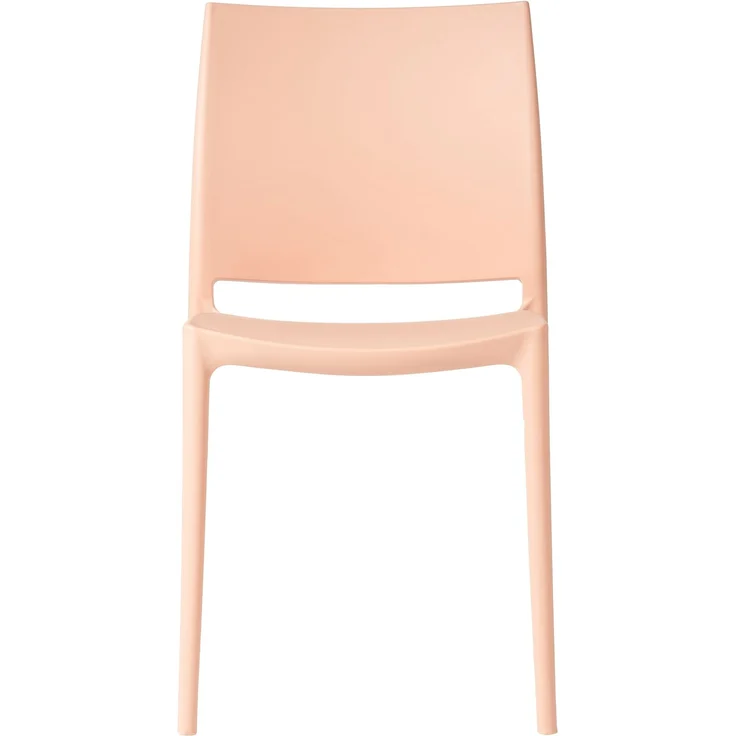 CLP Gartenstuhl Meton mit Lehne stapelbar wetterfest UV-beständig bis 150 kg,pfirsich – Bild 4