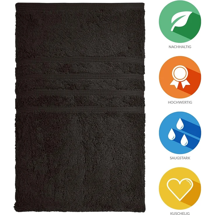 Lavea Saunatuch Bali Saunahandtuch 80x200 cm Saunahandtuch XXL 80x220 cm, Weiches Bio-Baumwollfrottee (1-St), pflegeleicht, GOTS-zertifiziert, extra saugstark mit 500g/m² – Bild 2