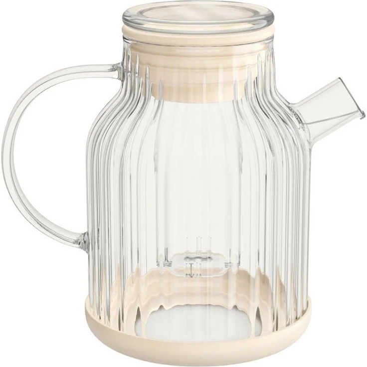 Zoha Teekanne Glasteekanne mit Sieb 1,5 Liter - Hitzebeständiger Teebereiter, Premium Borosilikatglas mit Siebeinsatz – Bild 1
