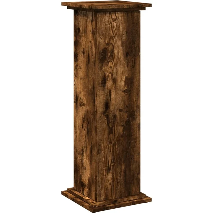vidaXL Postament mit Stauraum, Holzwerkstoff, Räuchereiche, 31 x 30 x 90 cm – Bild 1