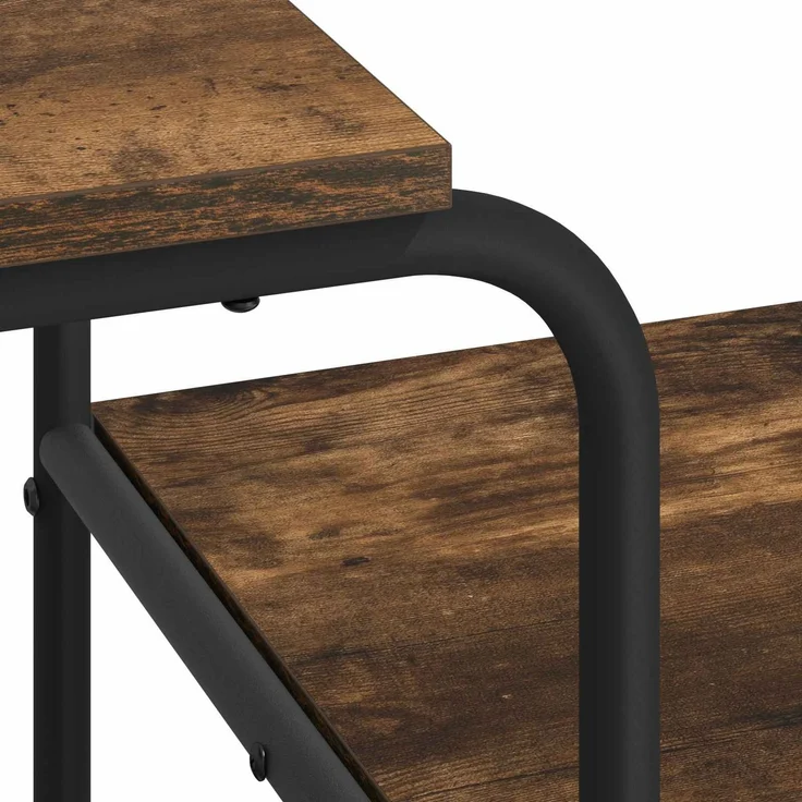 vidaXL Schreibtisch mit Stauraum Räuchereiche 131,5 x 50 x 75,5 cm 8008052 – Bild 6