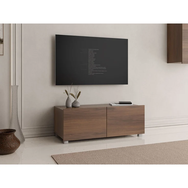 TV-Lowboard Calabrini 100 BR03 (Farbe: Nuss Warmia) – Bild 2