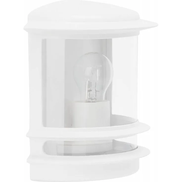 BRILLIANT Lampe Hollywood Außenwandleuchte weiß | 1x A60, E27, 60W, geeignet für Normallampen (nicht enthalten) | IP-Schutzart: 44 - spritzwassergeschützt