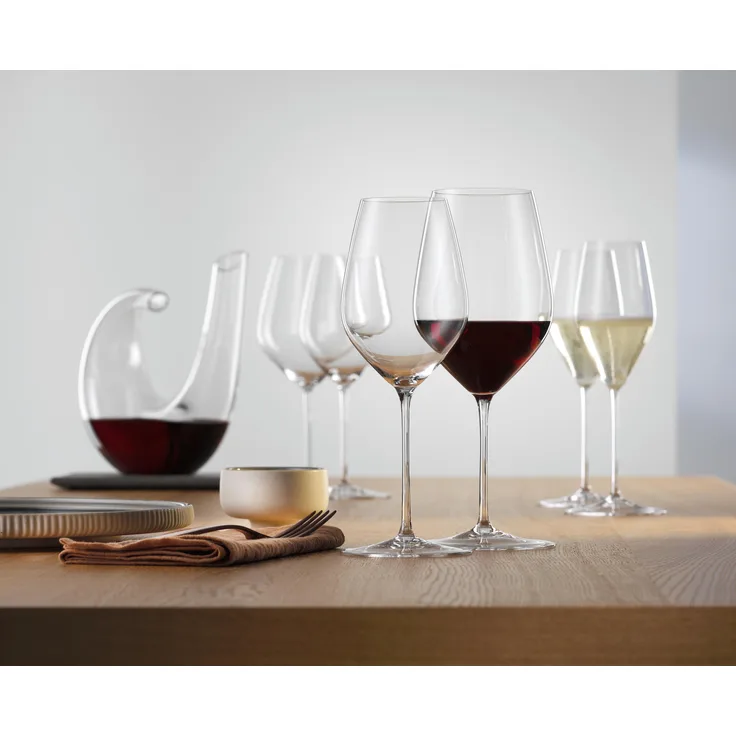 Spiegelau Highline Bordeaux, 2er Set, Rotweinglas, Wein Glas, Weinglas, Kristallglas, 750 ml, 1700165