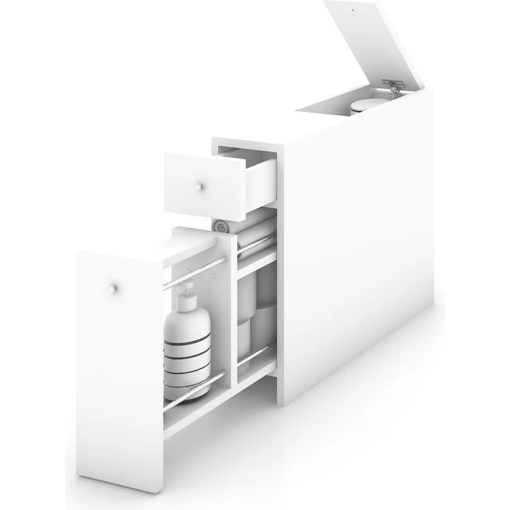 Skye Decor 'Smart - White' Badezimmerschrank, Weiß, 20 x 55 x 60 cm – Bild 4