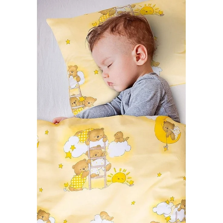 Amilian Kinderbettwäsche 100x135 - Bettwäsche Kinder - Kopfkissenbezug 40x60 cm Babybettwäsche, 2 teilig, 100% Baumwolle, für Mädchen und Jungen – Bild 2