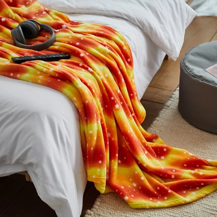 Lumaland Kuscheldecke für Kinder 100x150cm orange – Bild 3