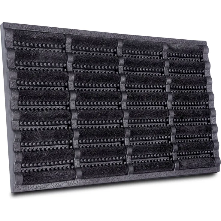 HANSE Home Fußmatte Schmutzfangmatte Brushes Mat, Türmatte, rechteckig, Höhe: 25 mm, Kokos, Gummi, Schmutzfangmatte, Outdoor, Rutschfest, Innen, Kokosmatte