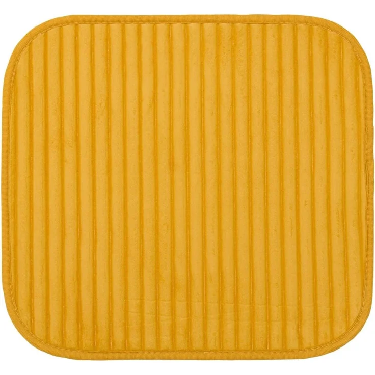 Gözze Badematte Berlin, Höhe 7 mm, rutschhemmend beschichtet, fußbodenheizungsgeeignet, Polyester, rechteckig, Badteppich, Uni Farben, Cord Optik, waschbar – Bild 3