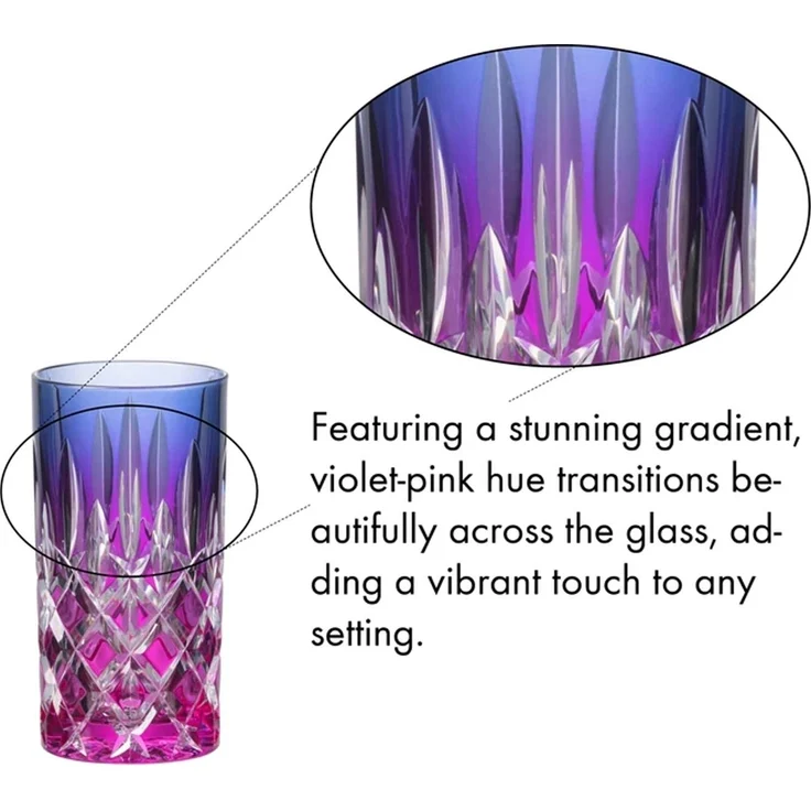 Riedel LAUDON Highball Longdrinkglas 395 ml Violett-Pink – Bild 3