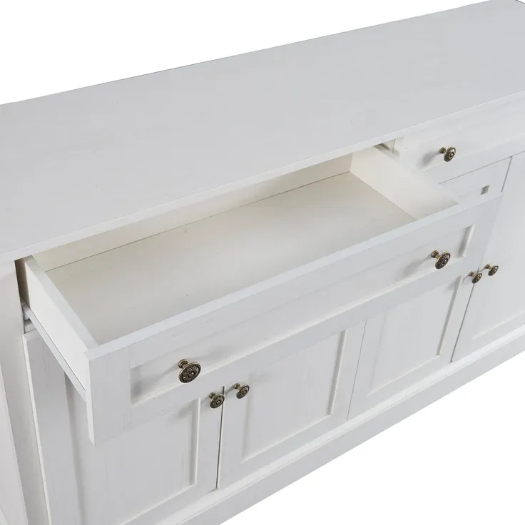 Sideboard 150/40/86 cm, Mehrzweckschrank mit Türen und Schubladen, Küchenschrank, Aufbewahrungsschrank, Wohnzimmerschrank – Bild 10