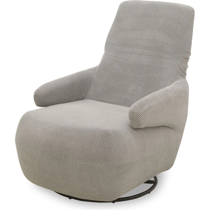 DOMO. collection Sessel 700015, Polstersessel, gepolsterte Rückenlehne, Rückenfunktion, Drehfunktion, Wippfunktion, Cocktailsessel, Loungesessel, 68 x 88 x 67 (BxTxH), grau – Bild 5