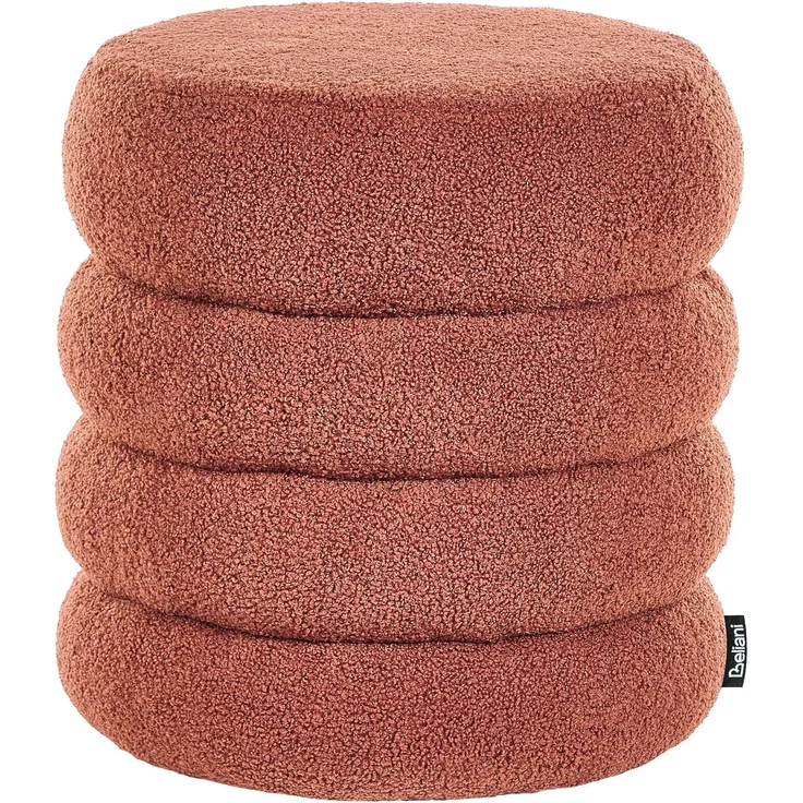Pouf SUMPTER Bouclé Goldbraun – Bild 4