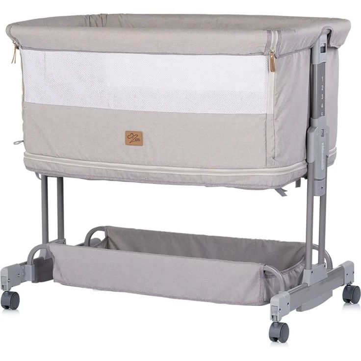 Chipolino Beistellbett Zen 2 in 1 Babybett Schaukelfunktion 7 Höhen Moskitonetz – Bild 2
