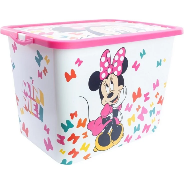 Disney Minnie Mouse Aufbewahrungsbox 23 l Kinderzimmer Box für Spielzeug – Bild 1