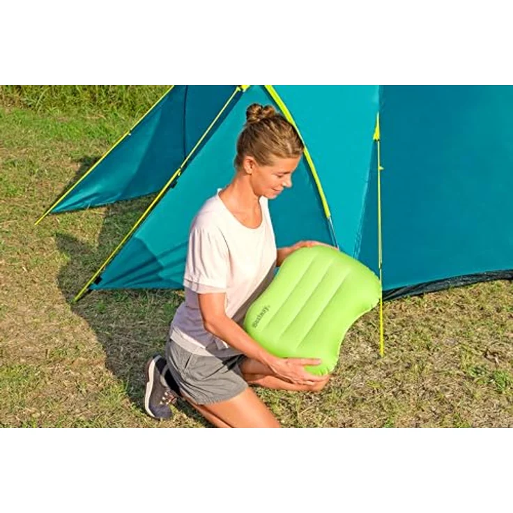 Bestway Luftbett Wanderlite™, 42 x 30 x 12 cm, geschwungenes Design zur Nackenstütze, ideal für den Außengebrauch – Bild 12