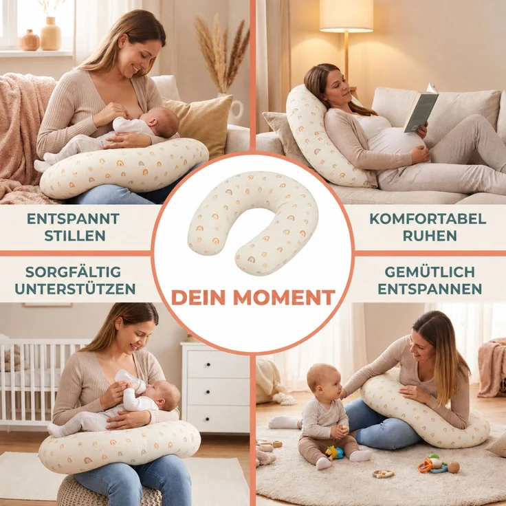 Fillikid Stillkissen Stillkissen EPS Mikroperlen 190 cm Exklusiv – Bild 7