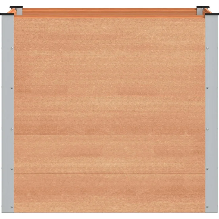 vidaXL Hochbeet Braun 100 x 100 x 91 cm WPC und Aluminium 42038999 – Bild 3