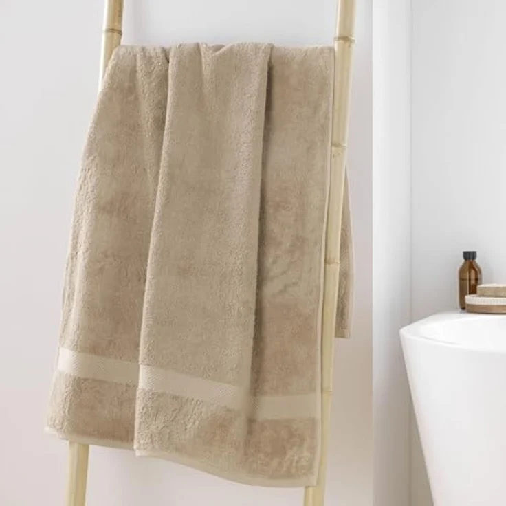 U10 Duschtuch UNI - Badezimmer Badetücher in Beige – Bild 2