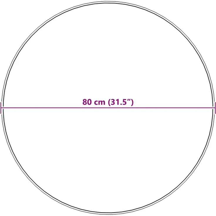 vidaXL Rutschfester Teppich aus Kunstkaninchenfell OLITE Grau Ø 80 cm 42021689 – Bild 10