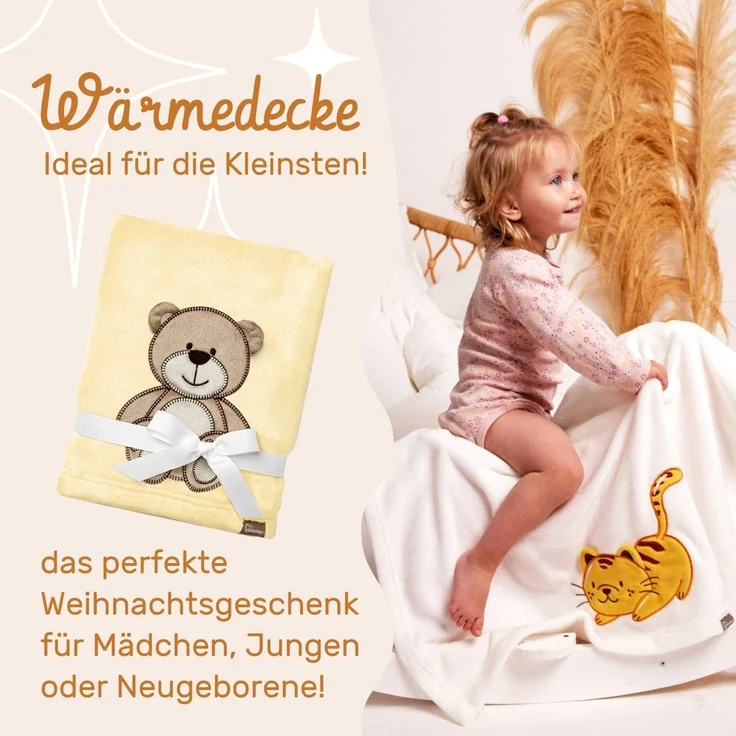Wohndecke Warme Kuscheldecke Babydecke Blanket Baby Geschenk BE20-168, Be Mammy – Bild 1