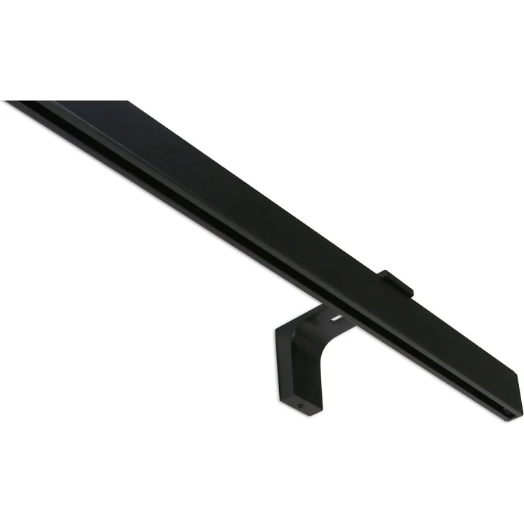 Deco-Raum® Gardinenschiene Innenlauf Loft | Befestigung: Deckenträger | Größe: 290cm | Material: Aluminium | Farbe: Schwarz – Bild 8