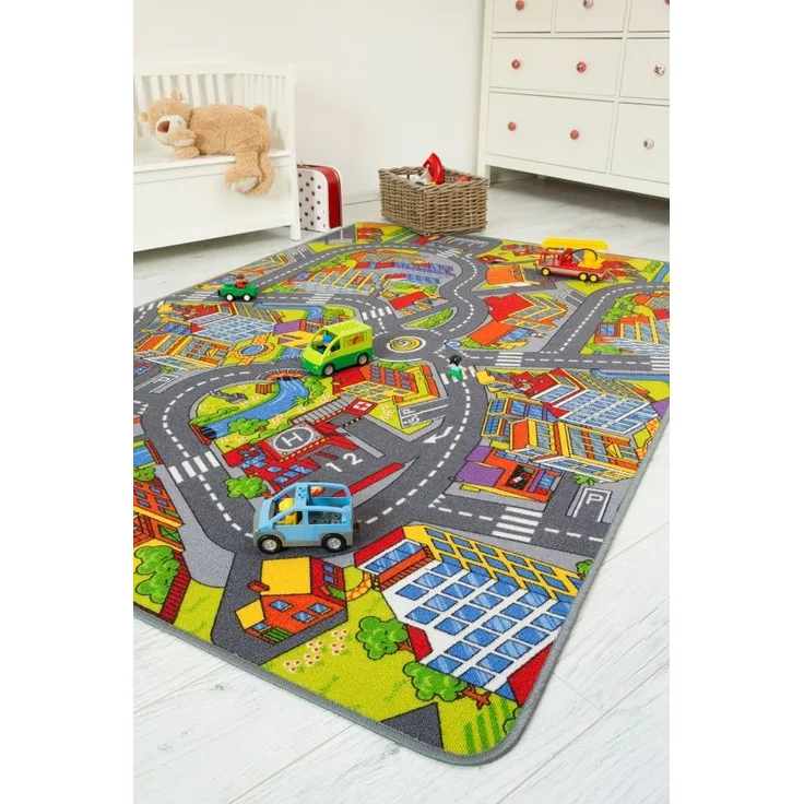 Andiamo Kinderzimmerteppich Straße 165x100 cm