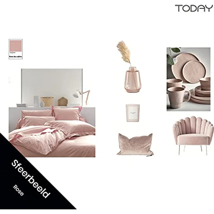 TODAY Tischdecke – Tischtuch – 150x250 cm – Polyester – Rosa der Wüste – Rosa – Bild 7