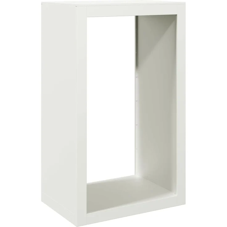 vidaXL Brennholzregal Weiß 60x40x100 cm Stahl 850990 – Bild 5