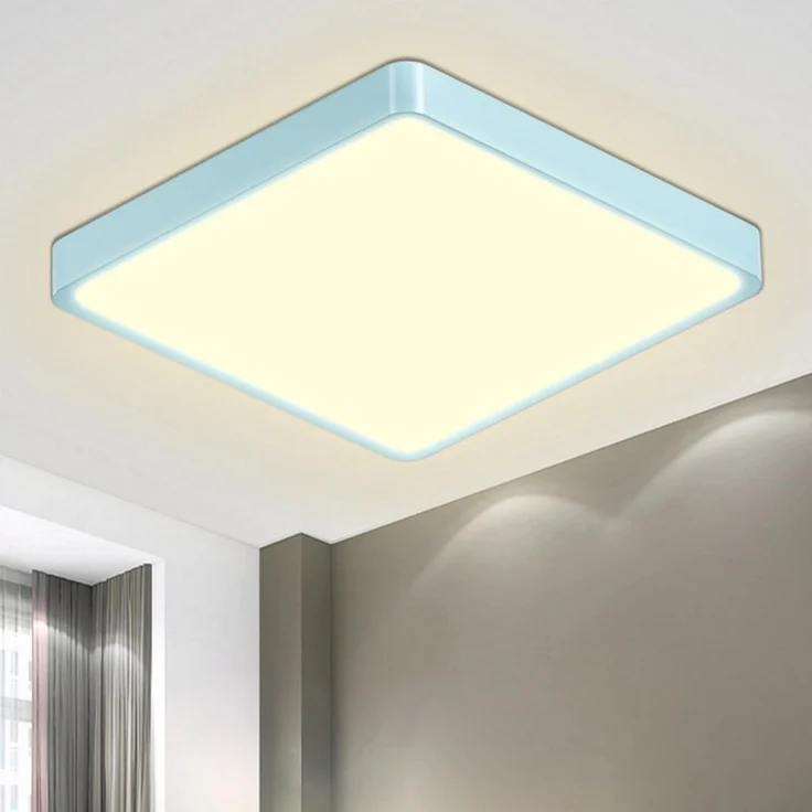 LQWELL LED Deckenleuchte Quadrat Flach LED Deckenlampe, 18W,1600LM, LED fest integriert, Tageslichtweiß, Modern Schlicht Lampe Dünn – Bild 5