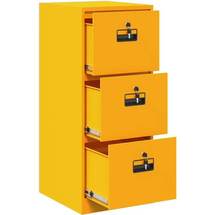 vidaXL Aktenschrank Senfgelb 44 x 50 x 106,5 cm Kaltgewalzter Stahl 891601 – Bild 6
