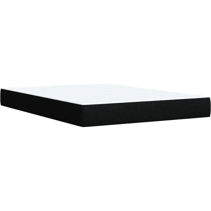 vidaXL Boxspringbett mit Matratze Schwarz 140x190 cm Stoff 3289760 – Bild 10