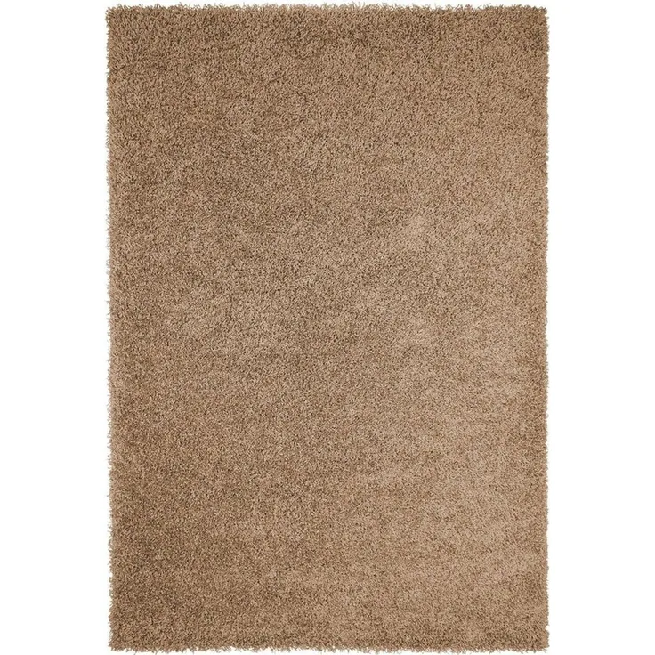 Vimoda Hochflor-Teppich Shaggy Beige, Rechteckig, Höhe: 30 mm, Läufer Langflor Wohnzimmer Einfarbig Modern