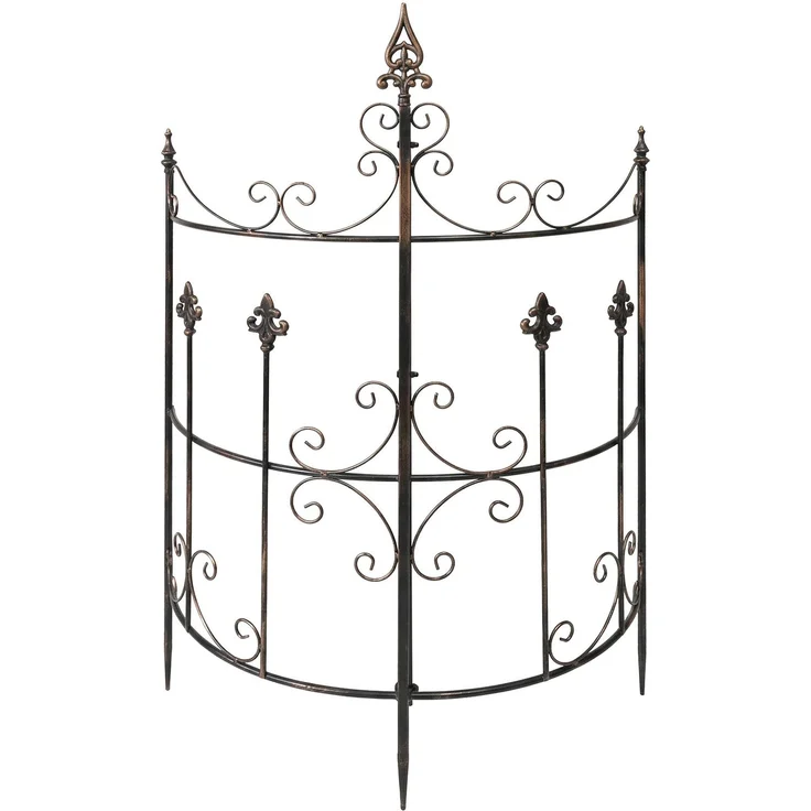 Rankgitter HUGO 2er Set - 73 x 33 x 123 cm, Metall, Bronze | Rankhilfe Kletterpflanzen Gartendekoration – Bild 4