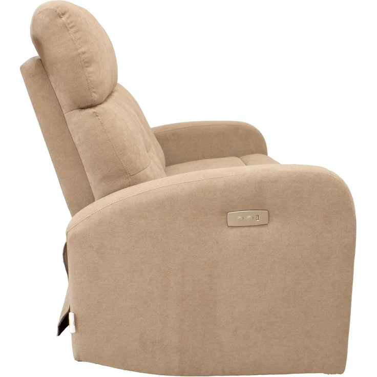 GARDENIA Elektrisches Sofa mit Verstellbarer Rückenlehne, Basis: Metall, Taupe, 130 x 77 x 104 cm – Bild 3
