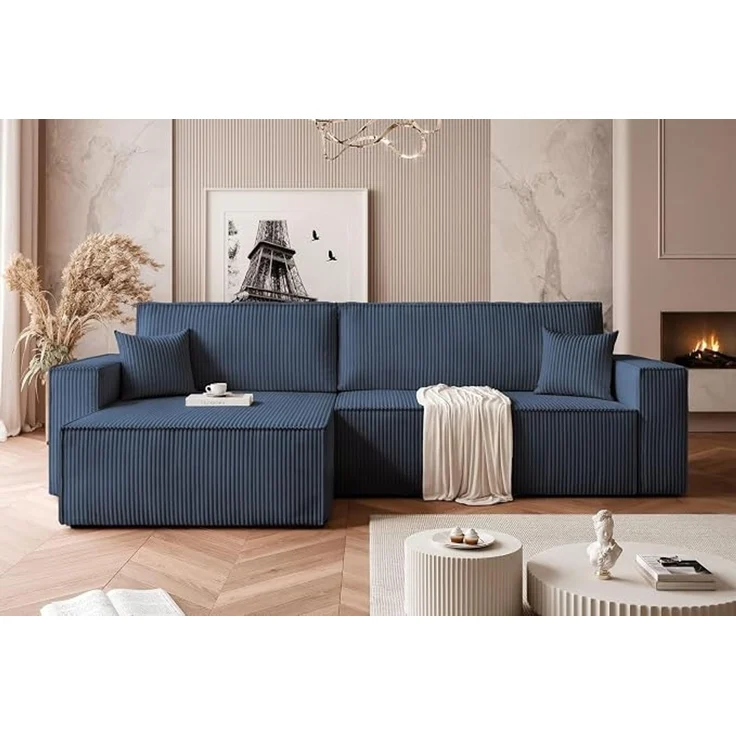 Modernes XL-Ecksofa mit Schlaffunktion und praktischem Stauraum – Bild 2