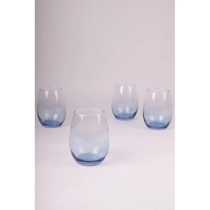 Hermia Concept 'Larc 570' Gläser-Set (4-teilig), Blau, 9,2 x 9,2 x 12 cm, 570 ml – Bild 4