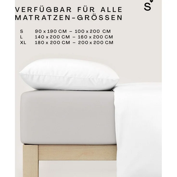 Schlafgut Mako Jersey Spannbetttuch Spannbettlaken 140x200 160x200 – Bild 3