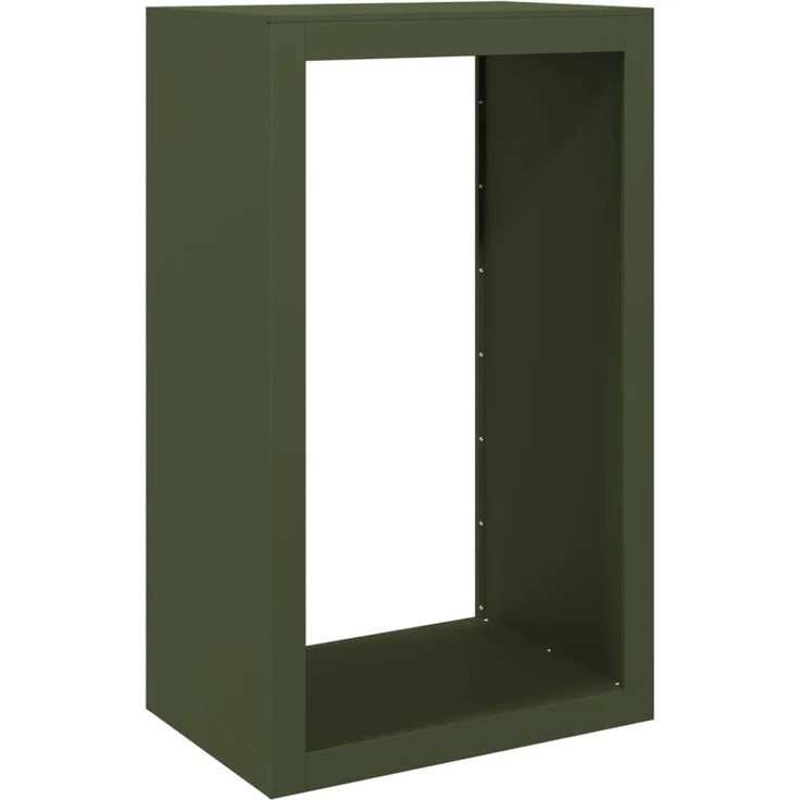 vidaXL Brennholzregal Grün 60x40x100 cm Stahl 850992 – Bild 5