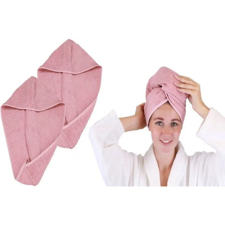 Betz Turban-Handtuch mit Knopf BERLIN Kopfhandtuch Haarturban, (2-St), mit Knopfverschluss – Bild 4