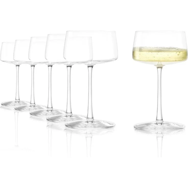 Stölzle Sektglas Stölzle Lausitz Power Champagnerschale 6er Set, Glas – Bild 3