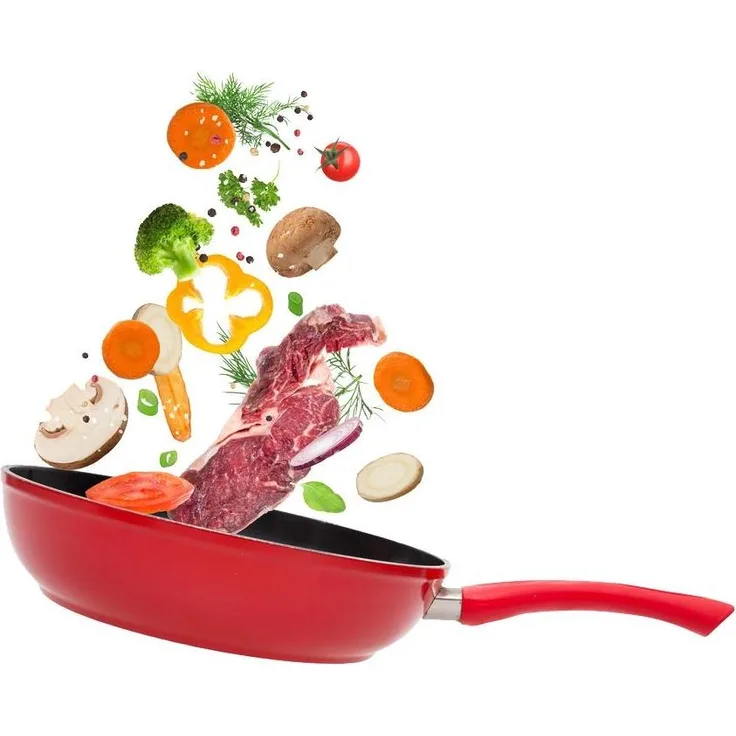 Cheffinger 'FFP' Bratpfanne, Aluminium rot, Ø 24 cm