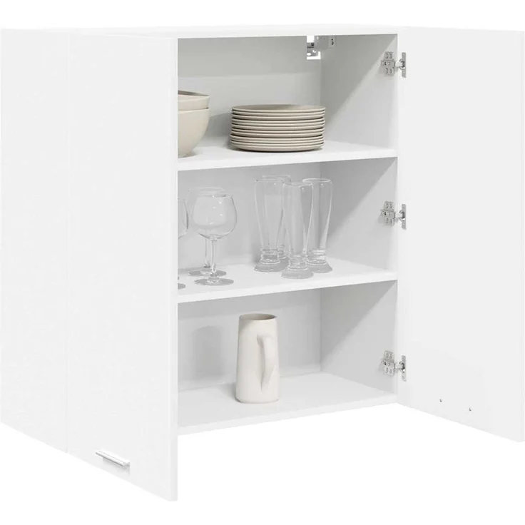 vidaXL Hängeschrank mit 2 Türen Weiß 80 x 31 x 80 cm Holzwerkstoff 884282 – Bild 3