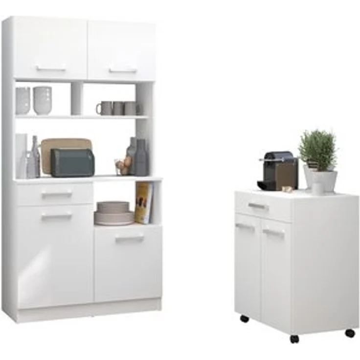 Buffet - Schrank von Parisot - Uno 2 in Weiß – Bild 6