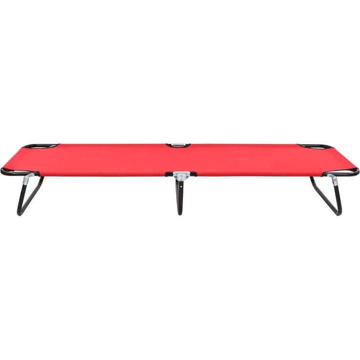 vidaXL Klappliege Rot Stahl 47756