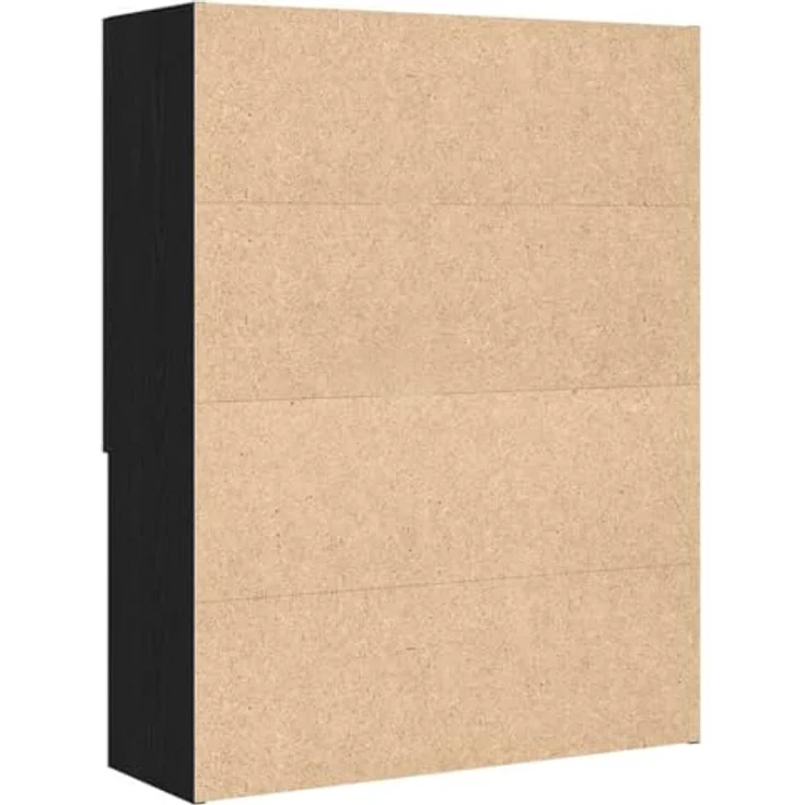 vidaXL Waschmaschinenschrank Schwarz Eichen-Optik 70,5x25,5x90 cm 862063 – Bild 8